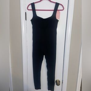 Sz XL Ribbed Shaper Unitard Jumpsuit